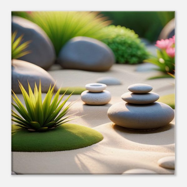 Zen Garden Tranquility: Elegance in Canvas 2