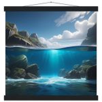 Captivating Coastal Bliss Poster with Hanger 7