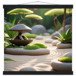 Tranquil Zen Garden: Artistic Poster for Serene Living 8