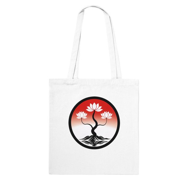 Blossoming Beauty: Japanese Floral Tote Bag