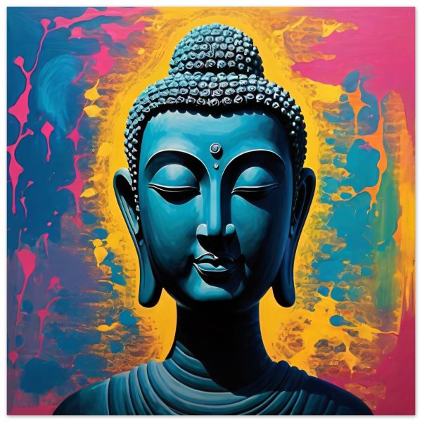 Harmony Unveiled: Buddha Head Canvas Elegance 19