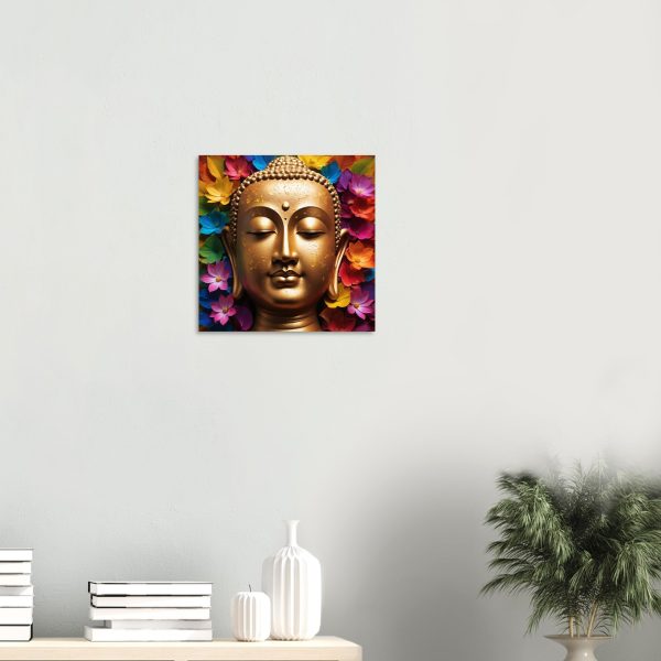 Zen Buddha Canvas: Radiant Tranquility for Your Home Oasis 8