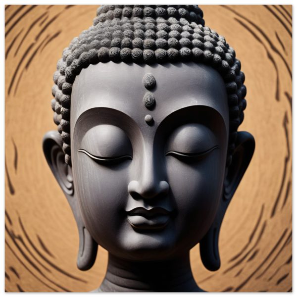 Mystic Tranquility: Buddha Head Elegance for Your Space 16