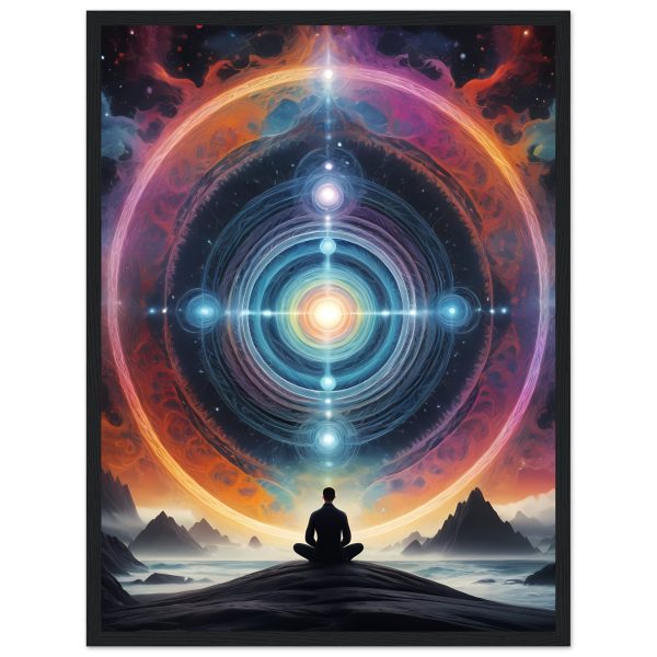 Serenity Embodied: Zen Meditation Framed Poster for Mindful Living 3