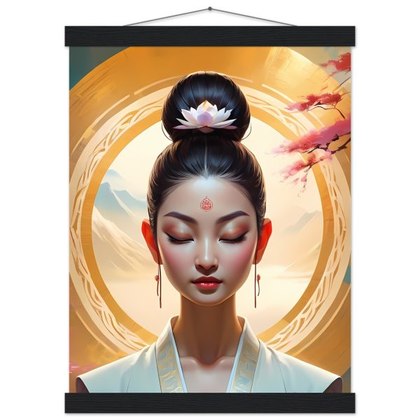 Woman Buddhist Meditating Canvas: A Visual Journey to Enlightenment 10