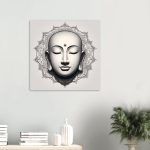 Mandala Harmony: Zen Buddha Canvas Elegance