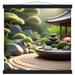 Zen Garden Harmony: Poster with Hanger – Tranquil Serenity for Your Space 6