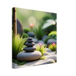 Zen Garden Balance: Tranquility on Canvas 6