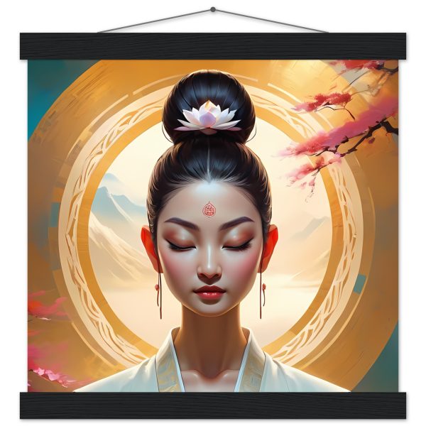 Woman Buddhist Meditating Canvas: A Visual Journey to Enlightenment 5