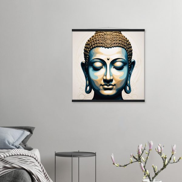 The Blue and Gold Buddha Wall Art 14