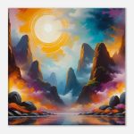 Majestic Mountain Sunset Canvas Print 7