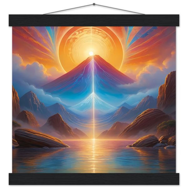Zen Sunrise in the Mystical Mountains – Premium Poster 4
