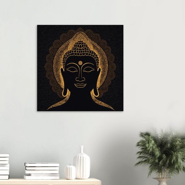 The Elegance of Buddha Head Poster Art
