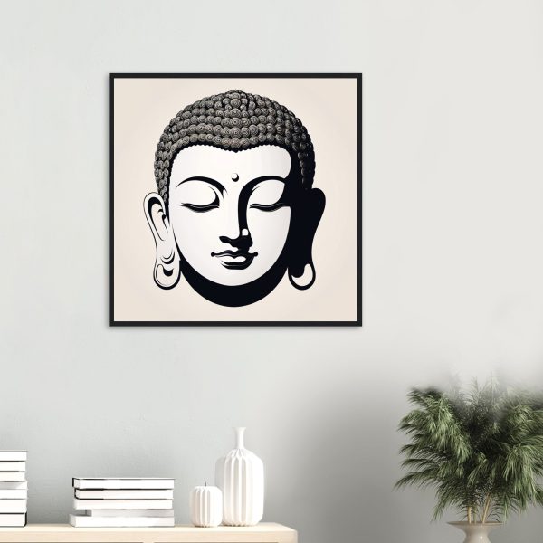 Enigmatic Zen: Tranquil Buddha Canvas 4