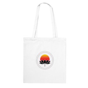 Radiant Zen Sun Lotus Tote Bag: Carry Your Cheerfulness