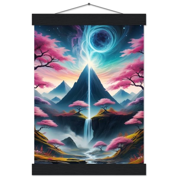 Cosmic Harmony: A Zen Vortex Premium Poster with Hanger 3