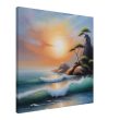 A Zen Seascape in Oil Painting Print 25