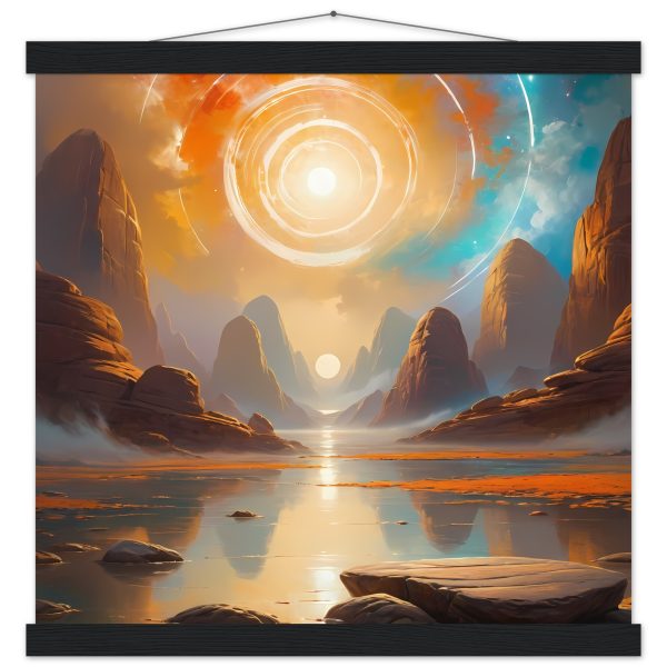 Enigmatic Dawn – Premium Poster with Magnetic Hanger 4