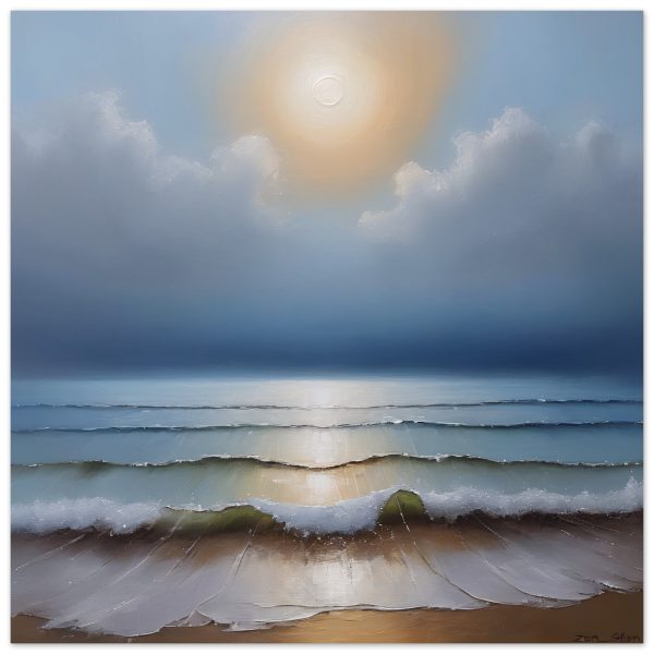 Seascape of Zen in the Oil Painting Print 19