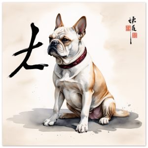 Zen French Bulldog: A Unique and Stunning Wall Art