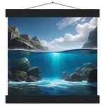 Captivating Coastal Bliss Poster with Hanger 8