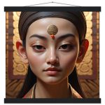 Elegant Traditional Chinese Attire Poster with Hanger 8