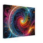 Cosmic Tranquility: Abstract Zen Symmetry Canvas Print 7