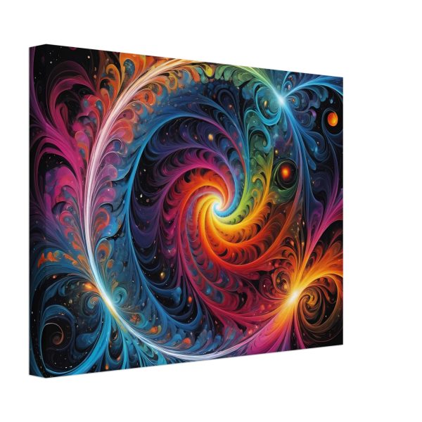 Cosmic Tranquility: Abstract Zen Symmetry Canvas Print 3