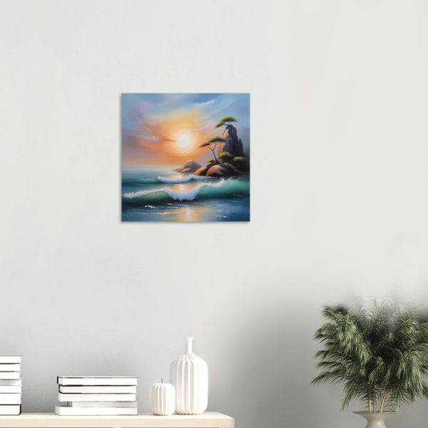 A Zen Seascape in Oil Painting Print 4