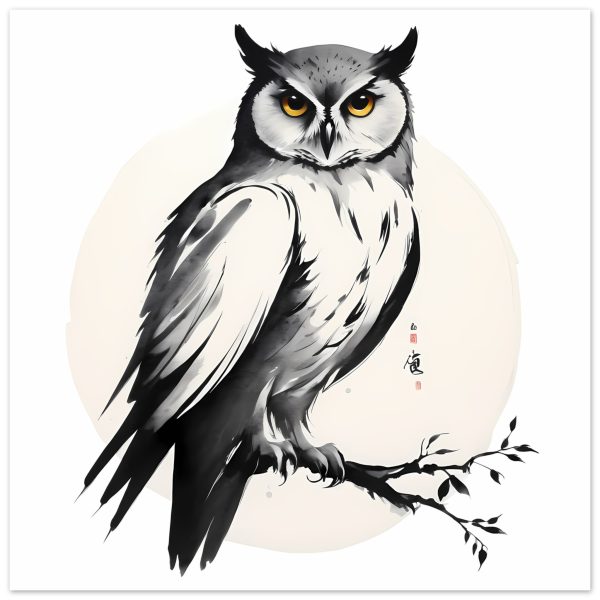 Exploring the Tranquil Realm of the Zen Owl Print 3