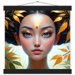 Blossoming Serenity: Premium Zen Poster with Hanger 6