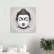 Buddha Mask Canvas Unveils Tranquil Elegance 35