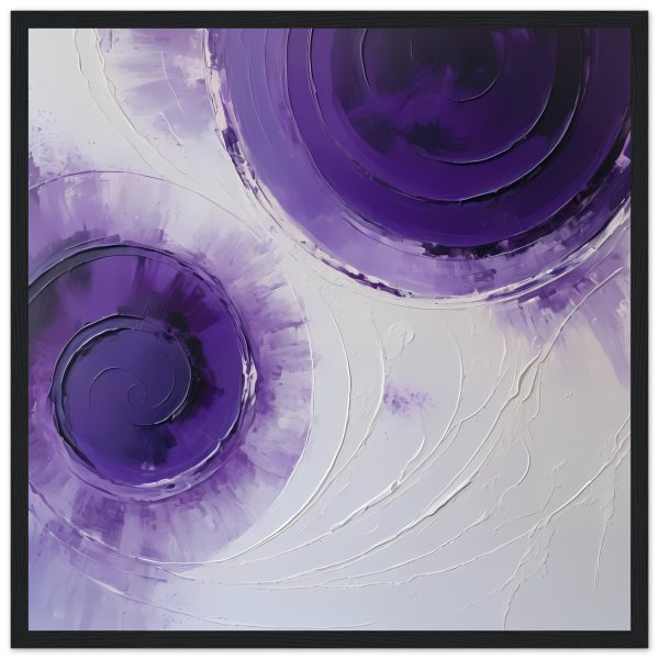Elegance Enveloped in Purple: Premium Framed Poster 3