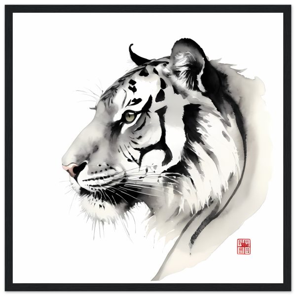 The Tranquil Majesty of the Zen Tiger Print 4