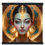 Majestic Golden Goddess Zen Art: Poster and Hanger 8