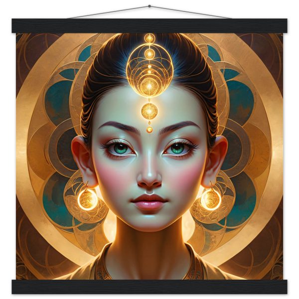 Majestic Golden Goddess Zen Art: Poster and Hanger 4