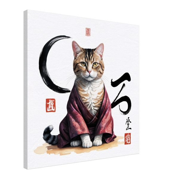 Zen Cat in Robes Wall Art 4