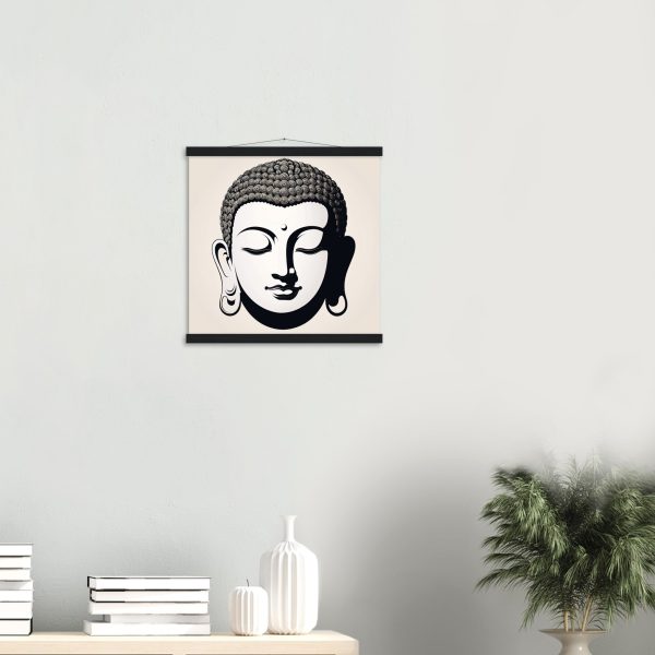 Enigmatic Zen: Tranquil Buddha Canvas 5