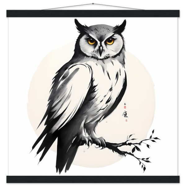 Exploring the Tranquil Realm of the Zen Owl Print 13