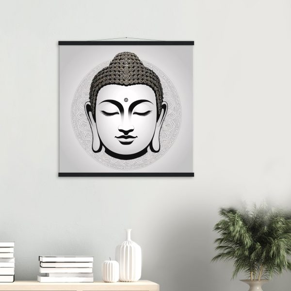 Buddha Mask Canvas Unveils Tranquil Elegance 9