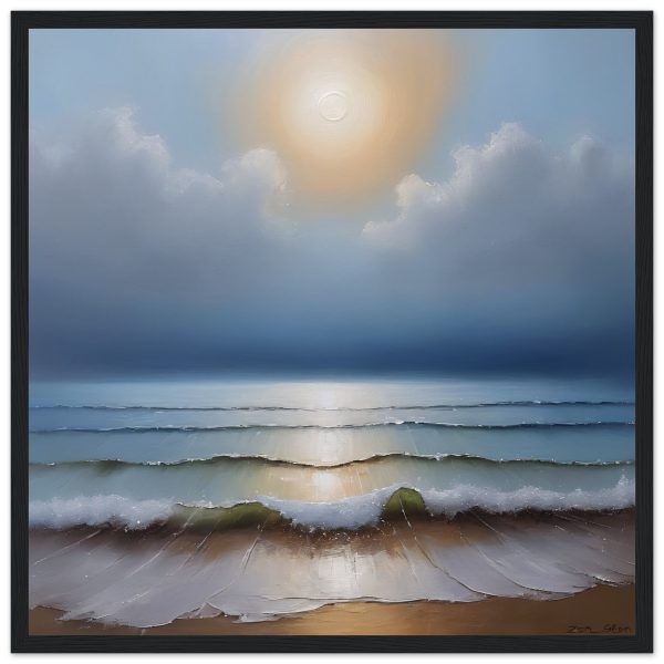 Seascape of Zen in the Oil Painting Print 8