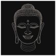 Monochrome Buddha Head Wall Art 27