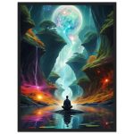 Mystic Serenity: Premium Framed Poster A Cosmic Meditation 5