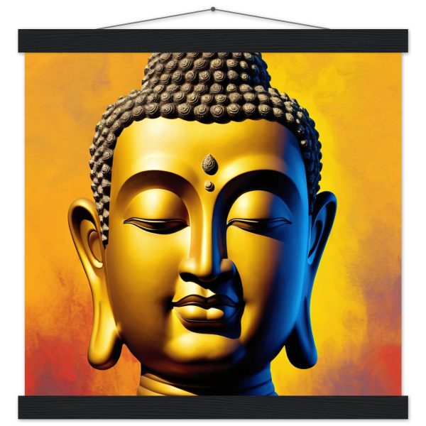 Zen Fusion: Buddha Head Elegance for Vibrant Spaces 8
