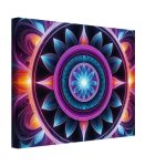 Symphony of Zen: Vibrant Mandala Canvas for Tranquil Spaces 8