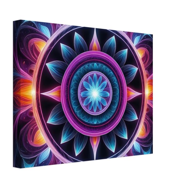 Symphony of Zen: Vibrant Mandala Canvas for Tranquil Spaces 4