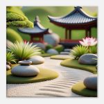 Tranquil Zen Garden Journey on Canvas 6