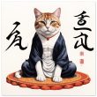 Zen Cat Wall Art – Feline Wisdom and Artistic 29