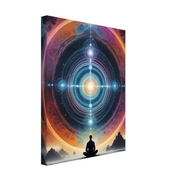 Meditative Mandala in Nature’s Embrace Canvas Print 2