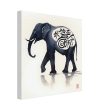 Eternal Serenity: The Enigmatic Black Zen Elephant Print 35